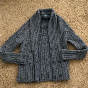 Gray cardigan